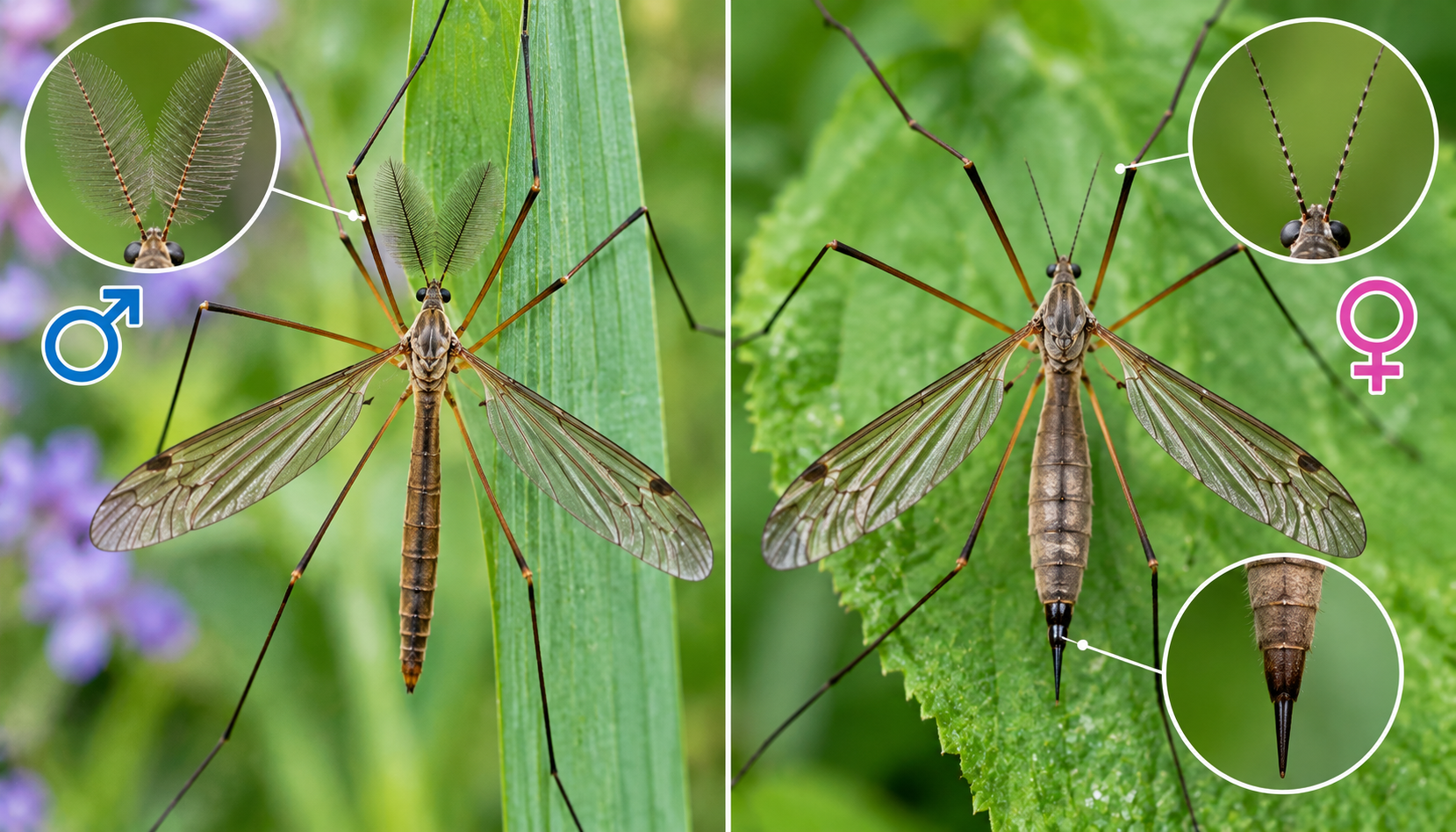 Crane Fly Male Vs Female